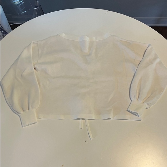 Alice & Olivia NORA REVERSIBLE DRAWCORD PULLOVER - XS - Picture 9 of 10